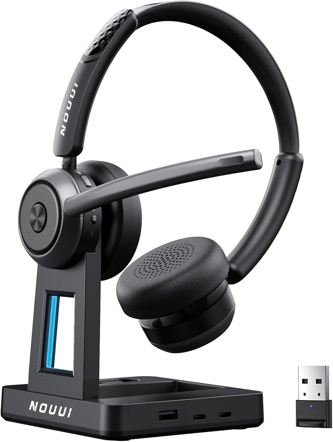 Noise Cancelling Headphone - Wireless Headset with Mic for Work,