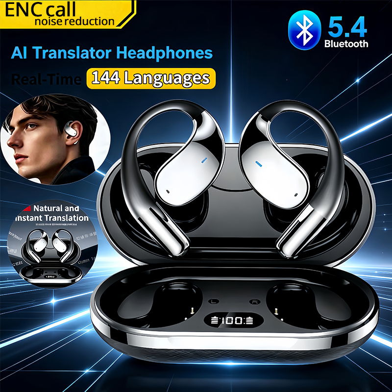 Noise Cancelling Headphone - 2026 New AI Translation Earbuds Bluetooth