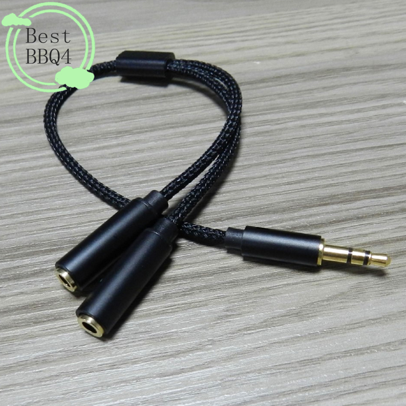 (BBQ4)AUX Cable Jack 3.5MM Aud - огляд і ціна Earphone Splitter Jack