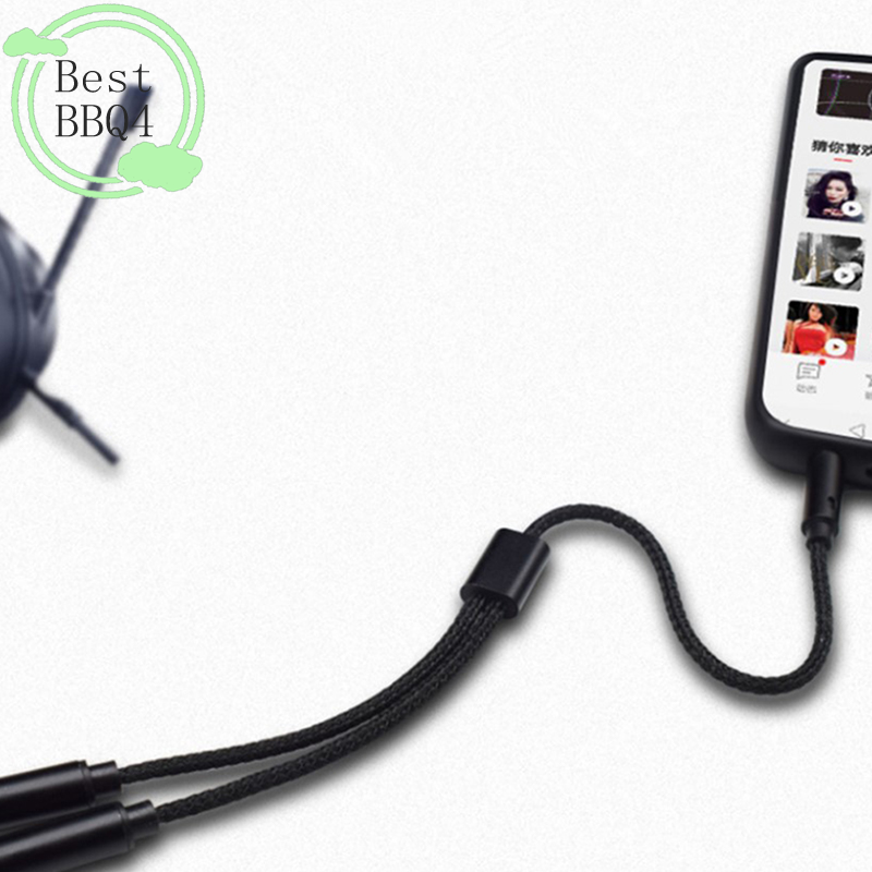 (BBQ4)AUX Cable Jack 3.5MM Aud - огляд і ціна Earphone Splitter Jack