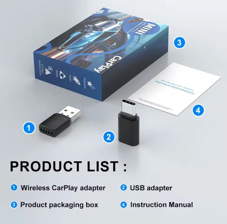 Smart Wireless CarPlay Android - огляд і ціна Bluetooth Adapter Receiver
