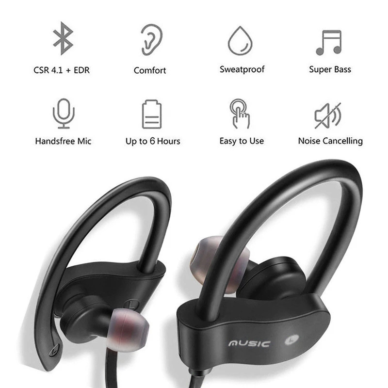 Sports Wireless Bluetooth Head - огляд і ціна Sports Earphone Hook