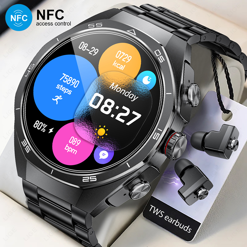 TWS Music Watches Earbuds Smar - огляд і ціна Earbuds Charging Case