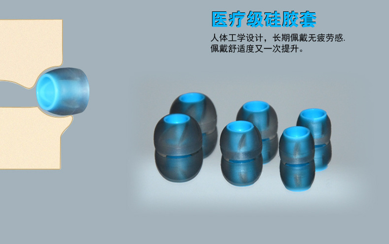 QKZ Spiral Silicone Ear Tips R - огляд і ціна Silicone Ear Tip Replacement