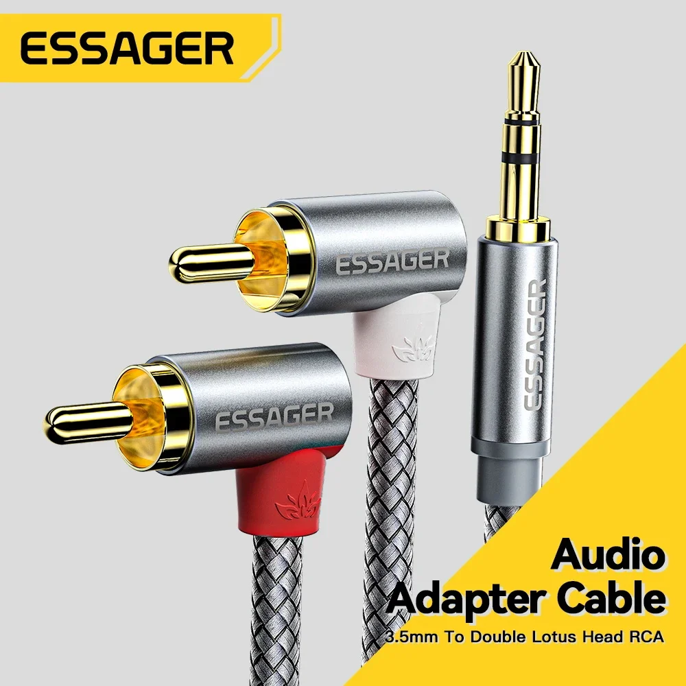Essager 90 ° Angle RCA Audio S - огляд і ціна Audio Splitter Y