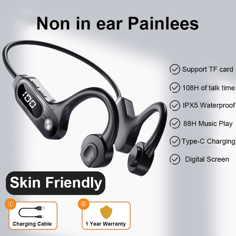 Bone Conduction Bluetooth 5.3  - огляд і ціна Sports Earphone Hook
