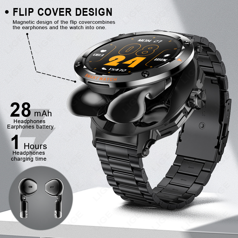 New Men's 2 In 1 Headset Smart - огляд і ціна Earbuds Charging Case