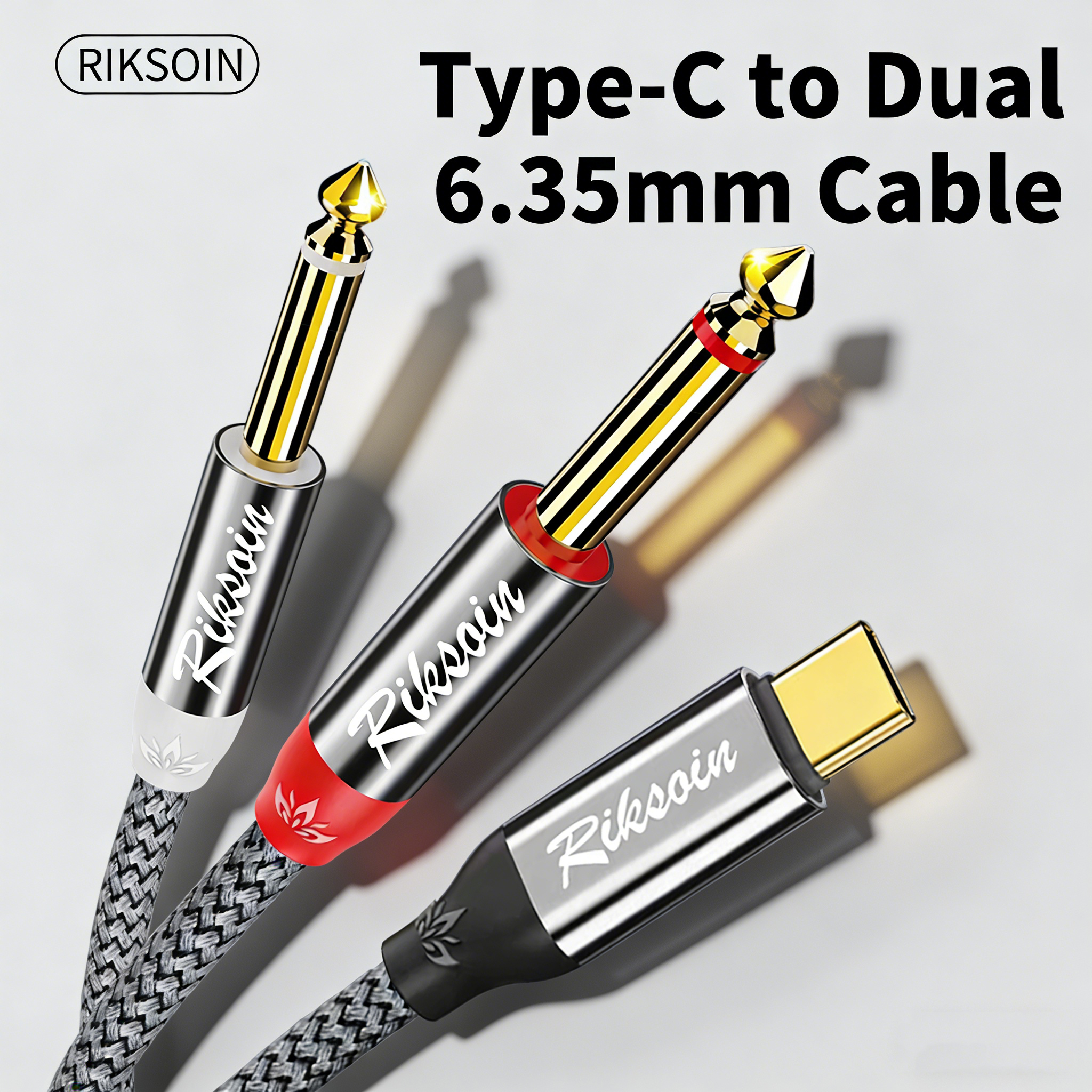 USB Type C to Dual 6.35mm TS A - огляд і ціна Audio Splitter Y