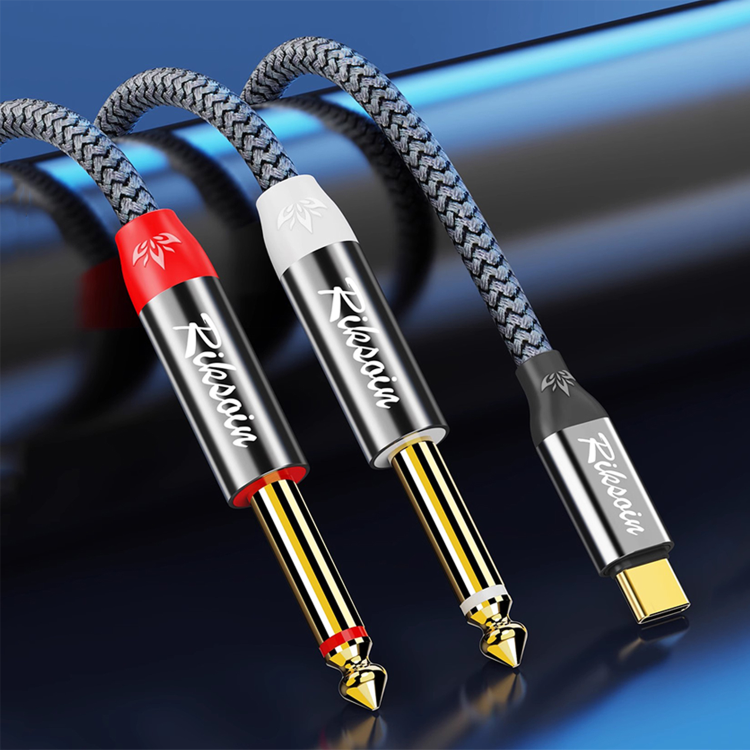 USB Type C to Dual 6.35mm TS A - огляд і ціна Audio Splitter Y