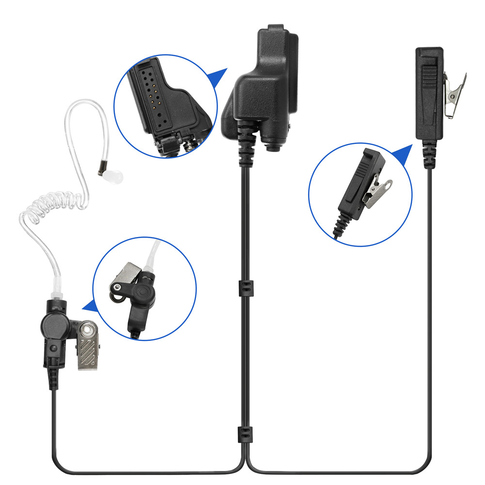 VBLL Walkie Talkie 2-wire Surv - огляд і ціна Wired Earphone Mic