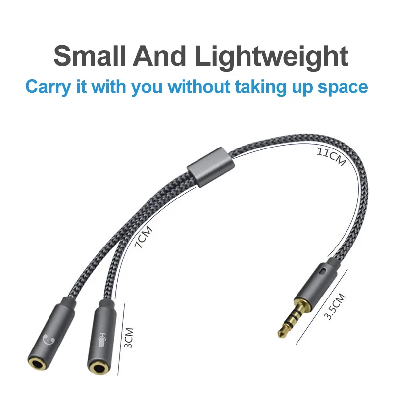 Headset splitter 3.5mm audio m - огляд і ціна Earphone Splitter Jack