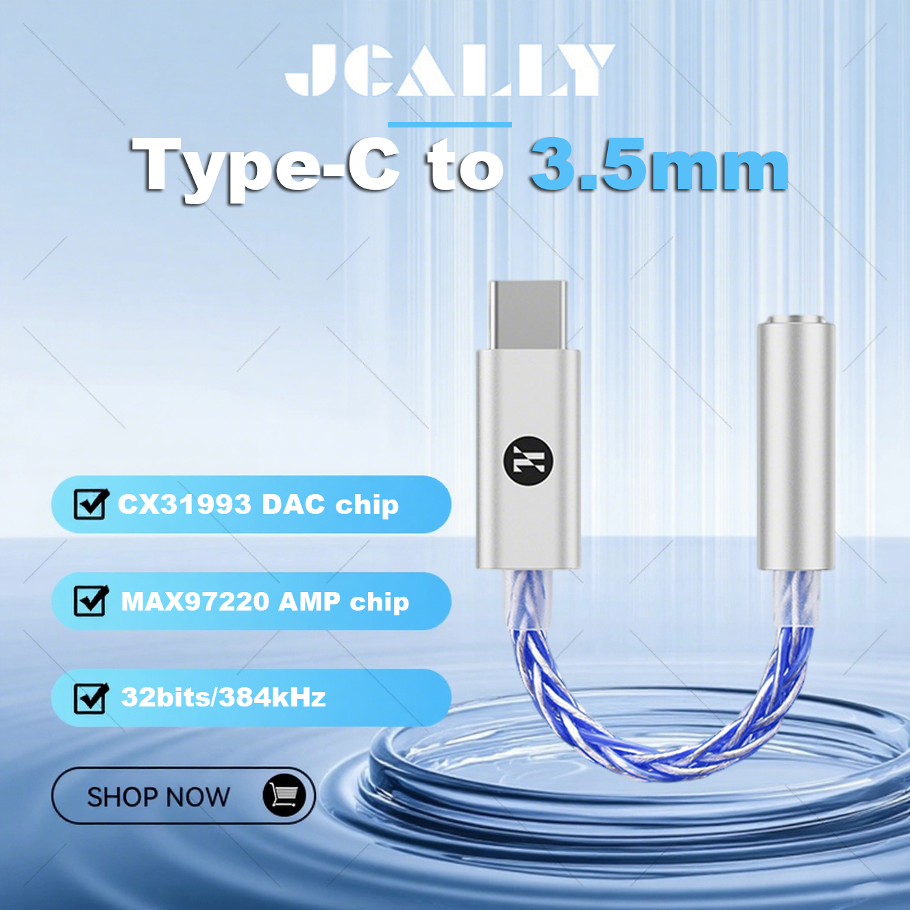 JCALLY JM6 Pro Type-C to 3.5mm - огляд і ціна Usb C Earphone
