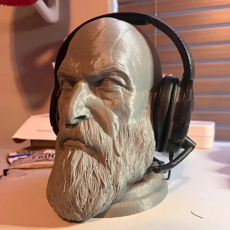God Of War Kratos Statue Headp - огляд і ціна Headphone Stand Desk