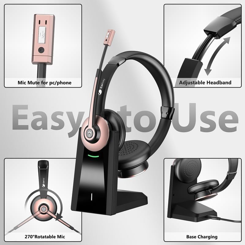 Wireless Headset with Mic, Noi - огляд і ціна Noise Cancelling Headphone