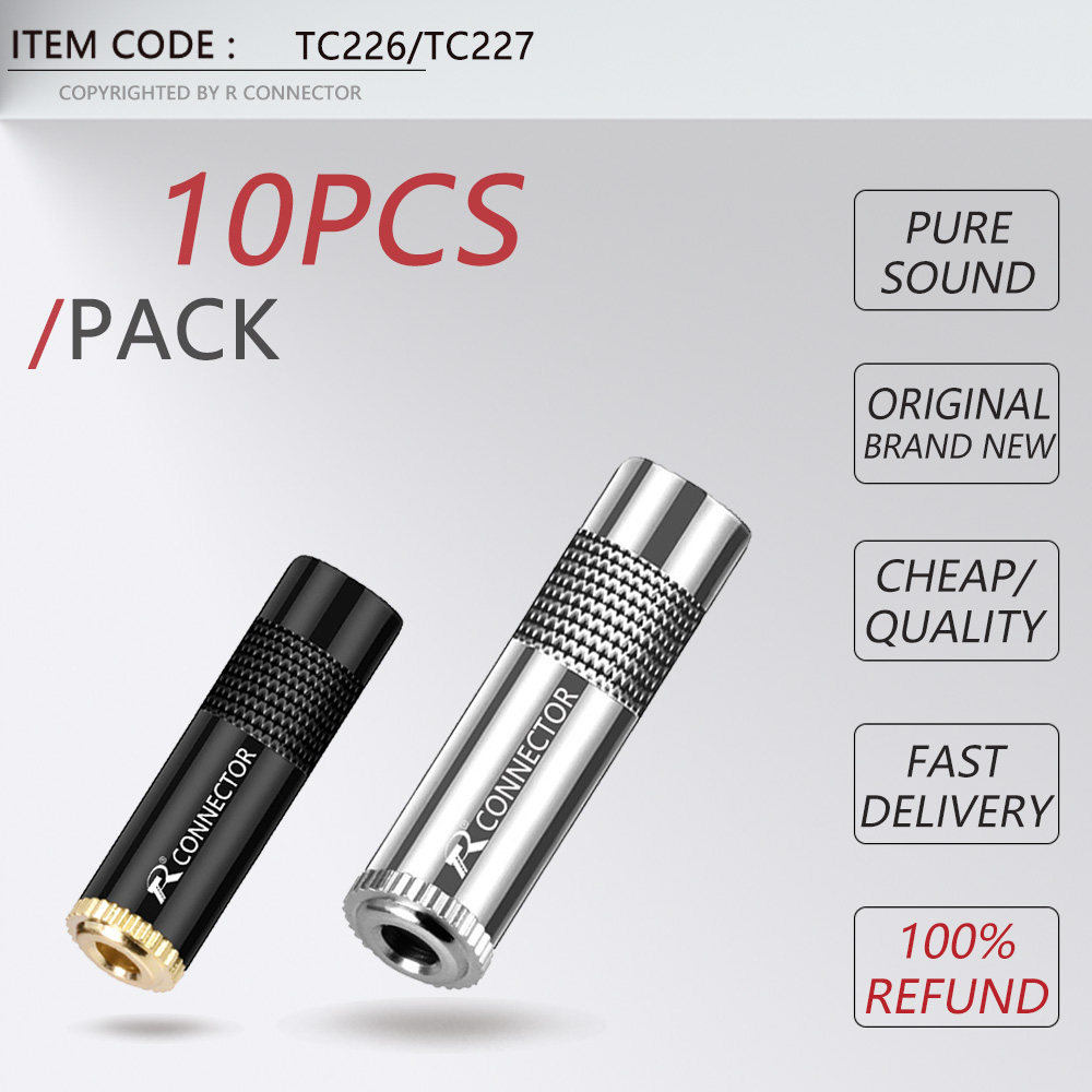 10pcs Audio 3.5mm/6.35mm Jack  - огляд і ціна Audiophile Headphone Wired