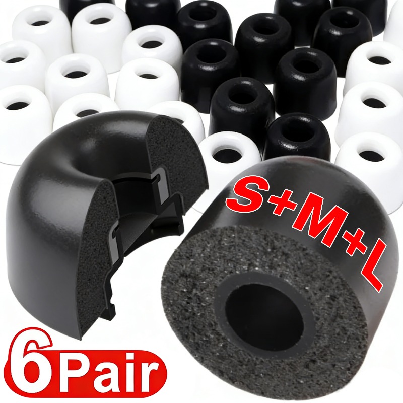 6-3Pairs For Samsung Galaxy Bu - огляд і ціна Earphone Foam Tip