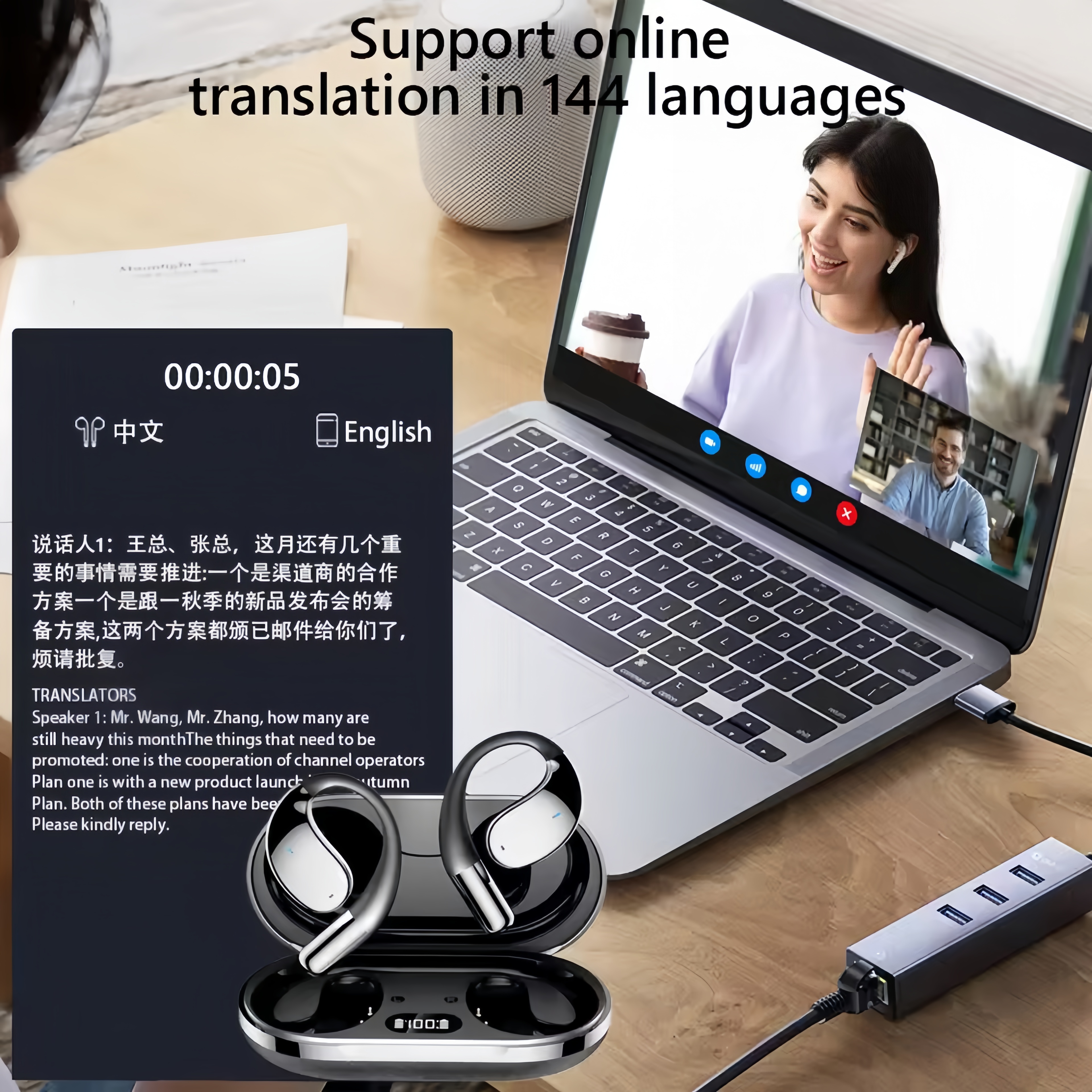 2026 New AI Translation Earbud - огляд і ціна Noise Cancelling Headphone