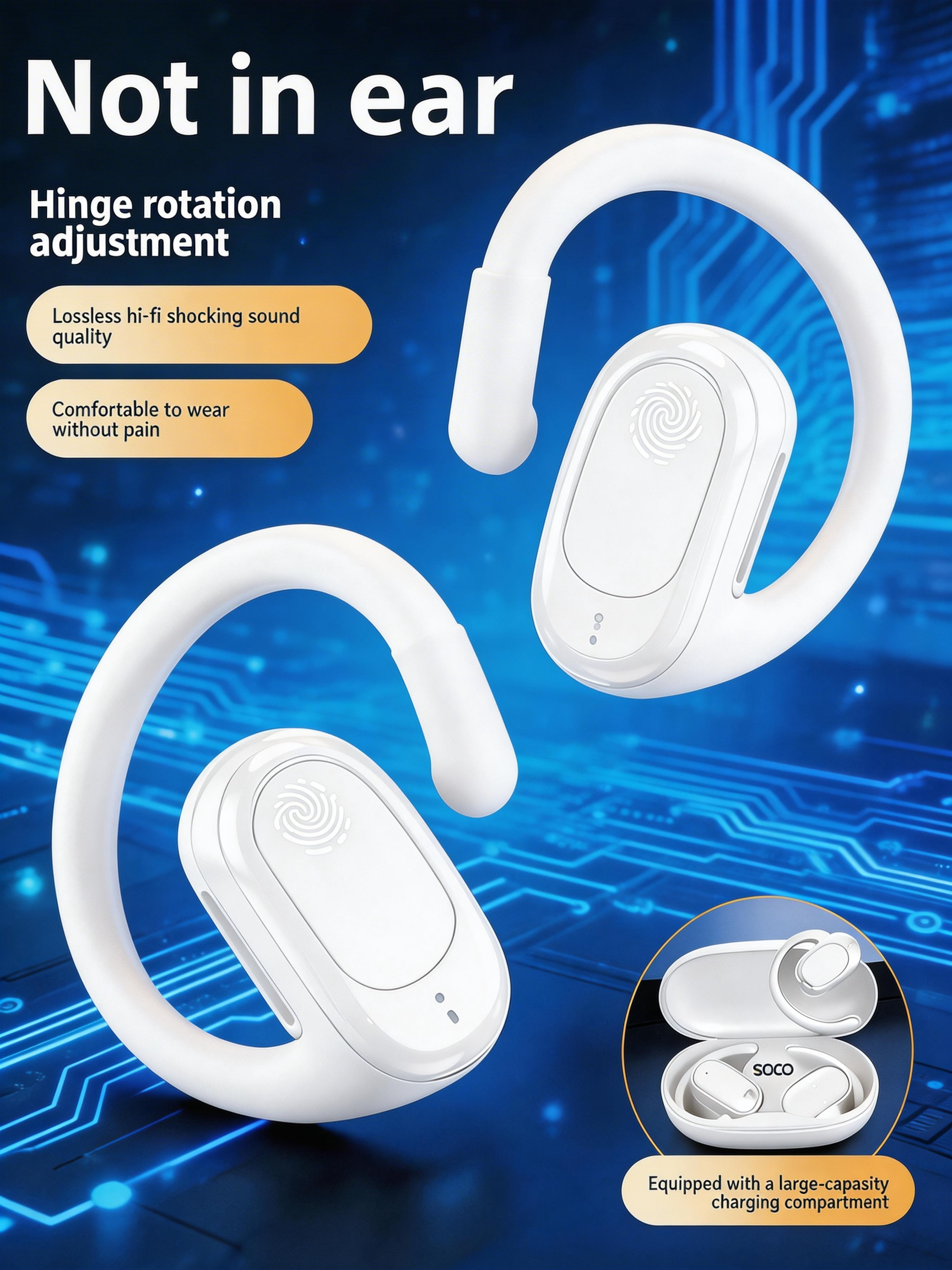 Long endurance digital Bluetoo - огляд і ціна Sports Earphone Hook