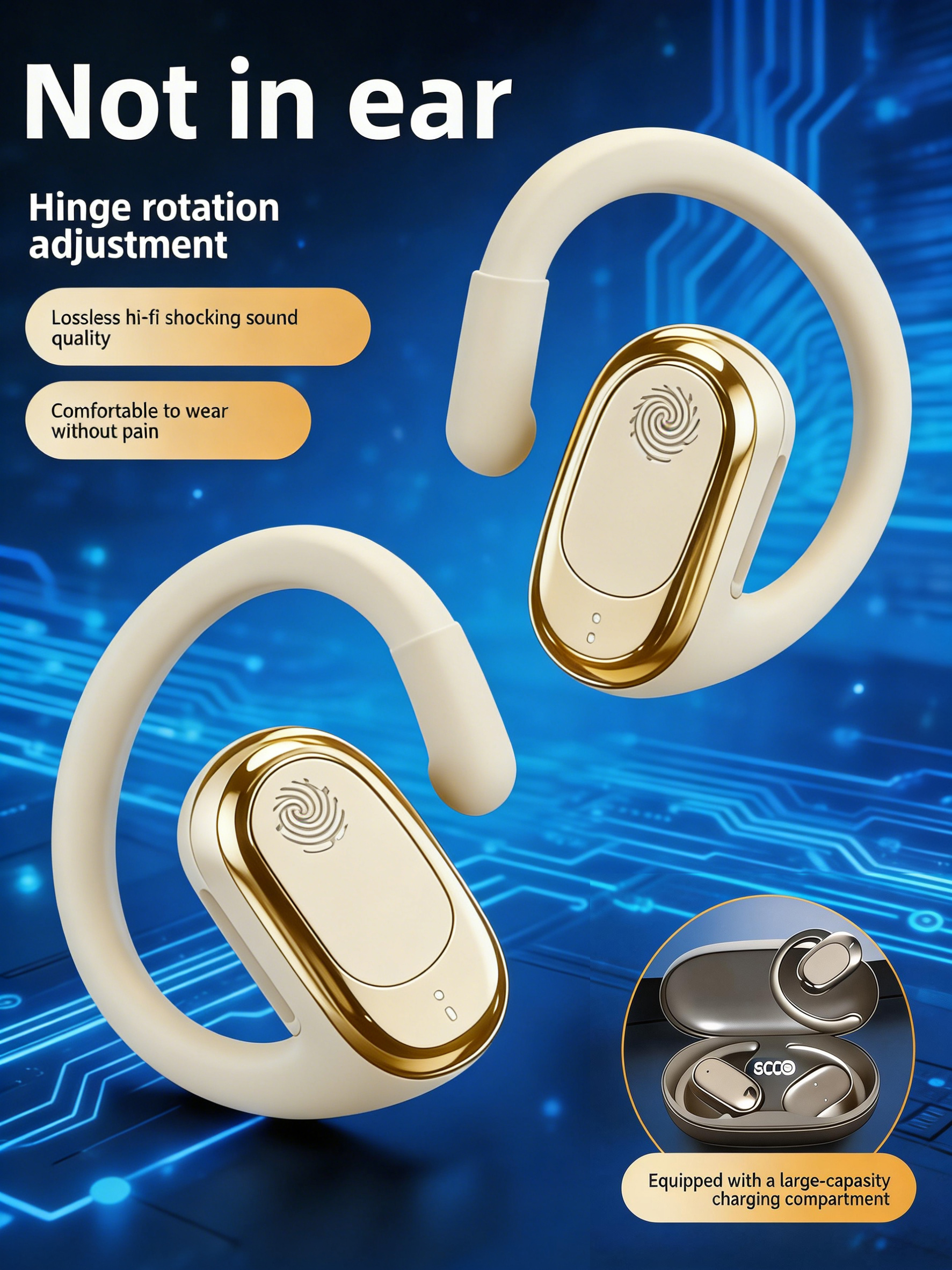 Long endurance digital Bluetoo - огляд і ціна Sports Earphone Hook