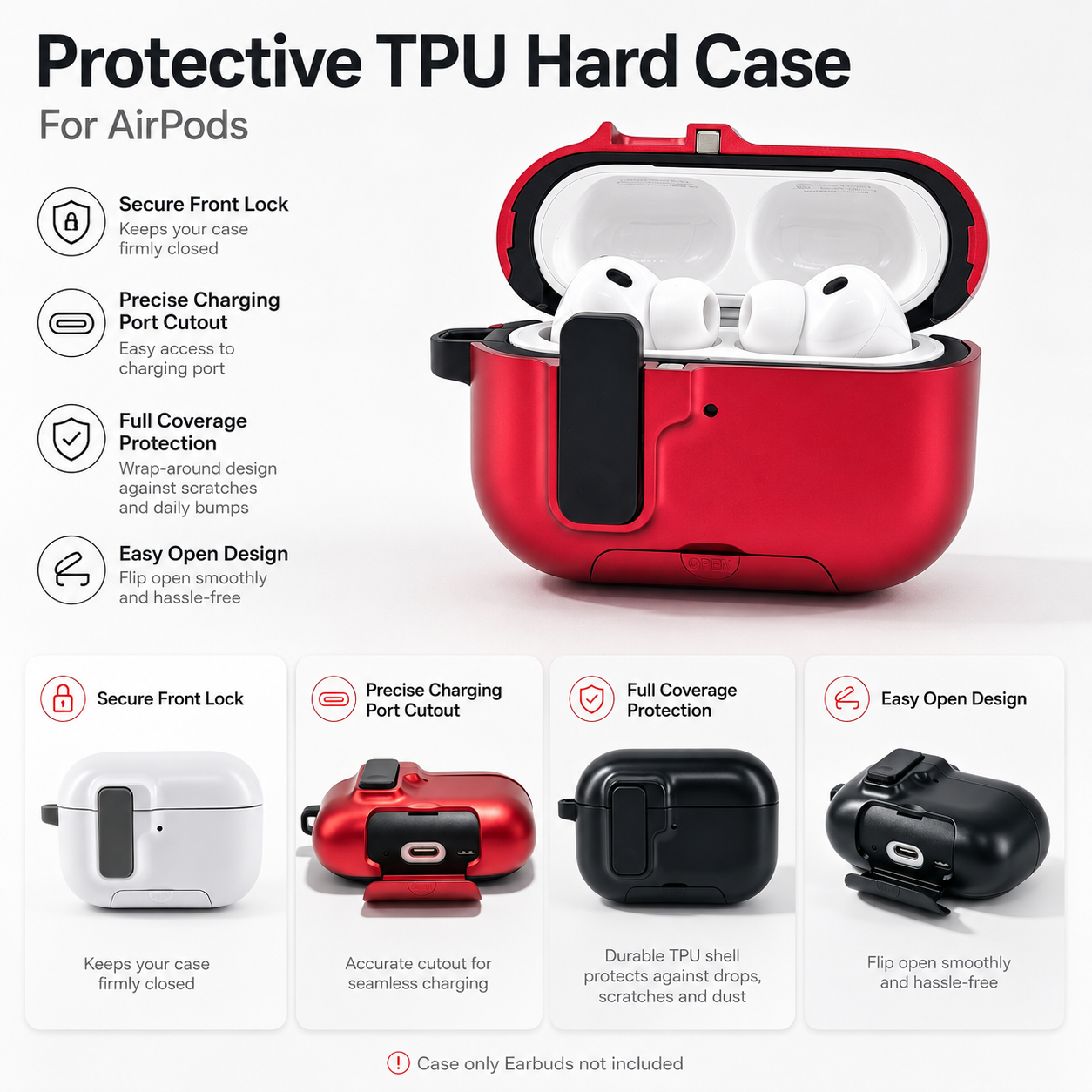 For AirPods Hard Case for Pro3 - огляд і ціна Headphone Case Hard